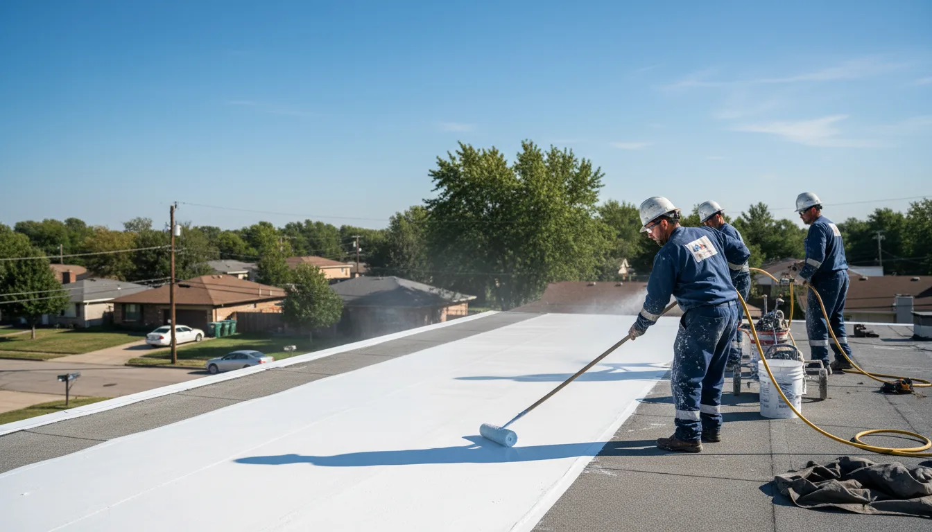 Commercial roof coating in Fountainville, PA near me